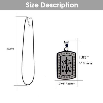 Stainless Steel Car Pendant Allah swt